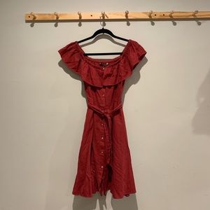 Zara Off Shoulder Midi Dress